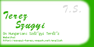 terez szugyi business card